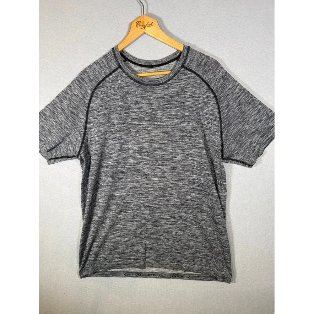 Lululemon Metal Vent Tech Shirt Mens XL Gray Space Dye Short Sleeve Athletic Tee
